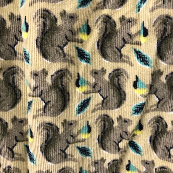 Boden | Squirrel Print Corduroy Dress Long - Picture 4 of 7